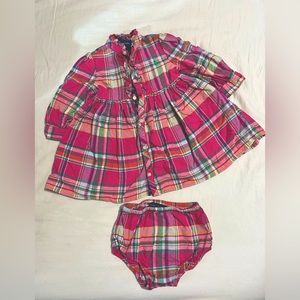 Ralph Lauren plaid dress with bloomers